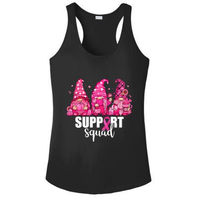 Breast Cancer Awareness Gnomes Support Squad Ladies PosiCharge Competitor Racerback Tank