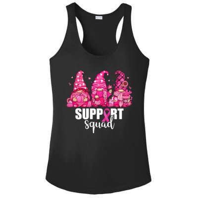 Breast Cancer Awareness Gnomes Support Squad Ladies PosiCharge Competitor Racerback Tank