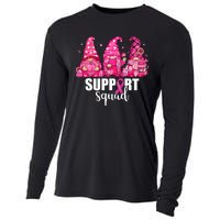 Breast Cancer Awareness Gnomes Support Squad Cooling Performance Long Sleeve Crew