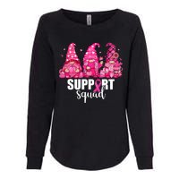 Breast Cancer Awareness Gnomes Support Squad Womens California Wash Sweatshirt