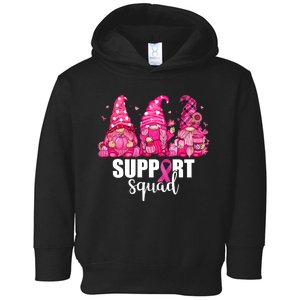 Breast Cancer Awareness Gnomes Support Squad Toddler Hoodie