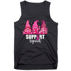 Breast Cancer Awareness Gnomes Support Squad Tank Top