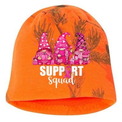 Breast Cancer Awareness Gnomes Support Squad Kati - Camo Knit Beanie