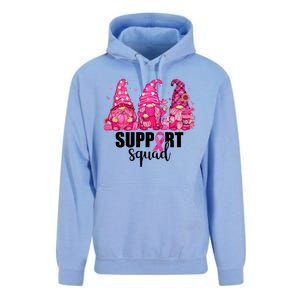 Breast Cancer Awareness Gnomes Support Squad Unisex Surf Hoodie