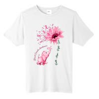 Breast Cancer Awareness Sunflower Elephant Pink Ribbon Tall Fusion ChromaSoft Performance T-Shirt