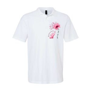 Breast Cancer Awareness Sunflower Elephant Pink Ribbon Softstyle Adult Sport Polo