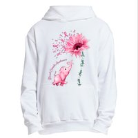 Breast Cancer Awareness Sunflower Elephant Pink Ribbon Urban Pullover Hoodie