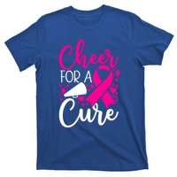 Breast Cancer Awareness Mom Cheerleading Cheer For The Cure Gift T-Shirt