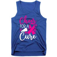 Breast Cancer Awareness Mom Cheerleading Cheer For The Cure Gift Tank Top