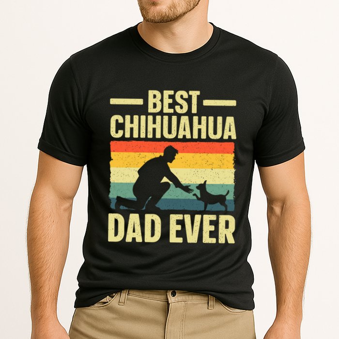 Best Chihuahua Art For Dad Chihuahua Dog Chihuahua Lover Performance Shirt