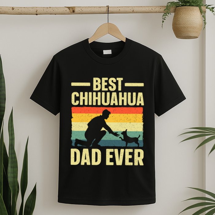 Best Chihuahua Art For Dad Chihuahua Dog Chihuahua Lover T-Shirt