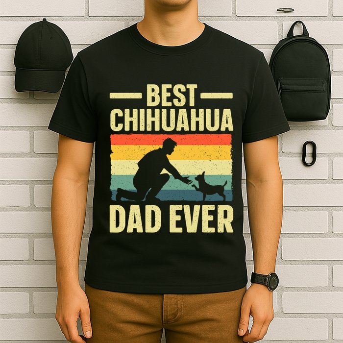 Best Chihuahua Art For Dad Chihuahua Dog Chihuahua Lover T-Shirt
