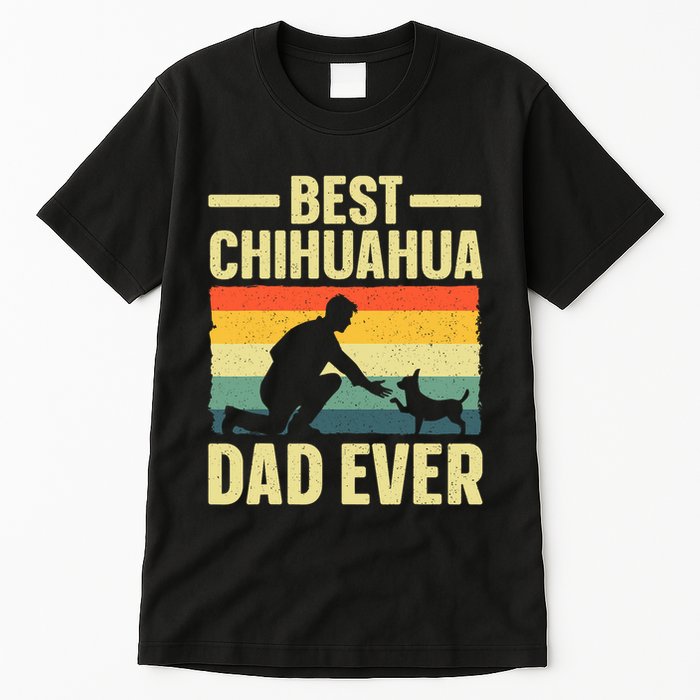 Best Chihuahua Art For Dad Chihuahua Dog Chihuahua Lover Tall T-Shirt