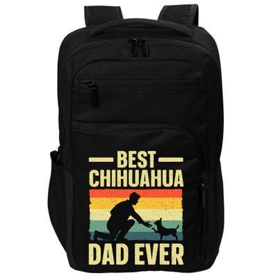 Best Chihuahua Art For Dad Chihuahua Dog Chihuahua Lover Impact Tech Backpack