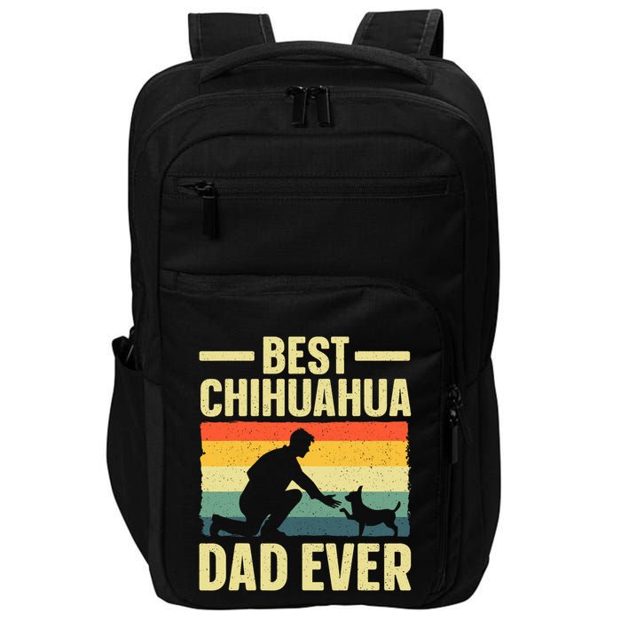 Best Chihuahua Art For Dad Chihuahua Dog Chihuahua Lover Impact Tech Backpack
