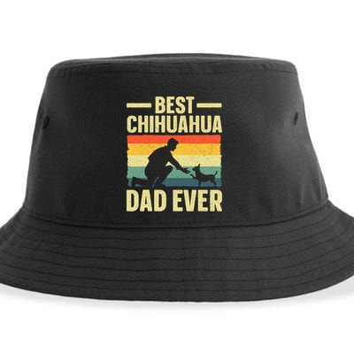 Best Chihuahua Art For Dad Chihuahua Dog Chihuahua Lover Sustainable Bucket Hat
