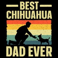 Best Chihuahua Art For Dad Chihuahua Dog Chihuahua Lover 7-Panel Snapback Hat