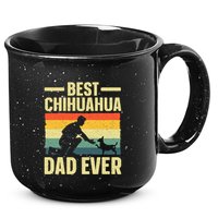 Best Chihuahua Art For Dad Chihuahua Dog Chihuahua Lover 15oz Campfire Ceramic Mug