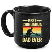Best Chihuahua Art For Dad Chihuahua Dog Chihuahua Lover 15oz Campfire Ceramic Mug