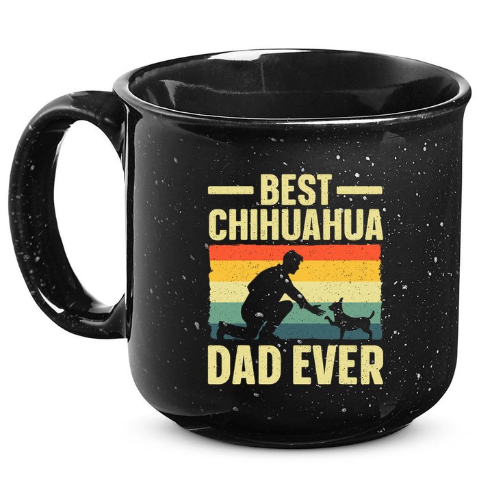 Best Chihuahua Art For Dad Chihuahua Dog Chihuahua Lover 15oz Campfire Ceramic Mug