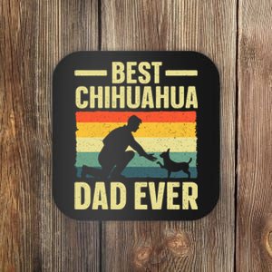 Best Chihuahua Art For Dad Chihuahua Dog Chihuahua Lover Coaster