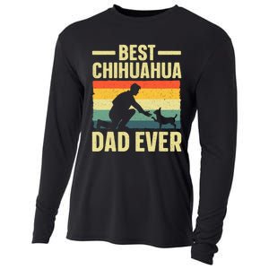 Best Chihuahua Art For Dad Chihuahua Dog Chihuahua Lover Cooling Performance Long Sleeve Crew