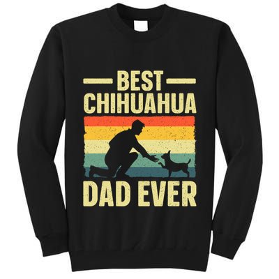 Best Chihuahua Art For Dad Chihuahua Dog Chihuahua Lover Tall Sweatshirt
