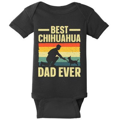 Best Chihuahua Art For Dad Chihuahua Dog Chihuahua Lover Baby Bodysuit