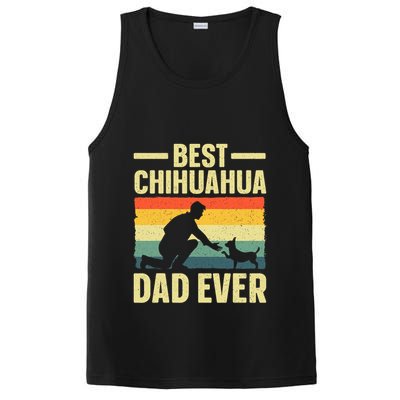 Best Chihuahua Art For Dad Chihuahua Dog Chihuahua Lover PosiCharge Competitor Tank