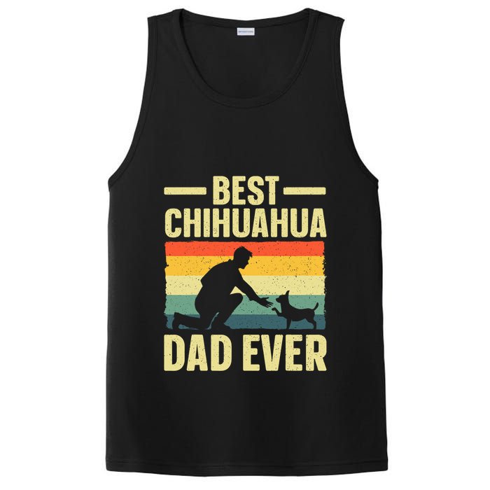 Best Chihuahua Art For Dad Chihuahua Dog Chihuahua Lover PosiCharge Competitor Tank