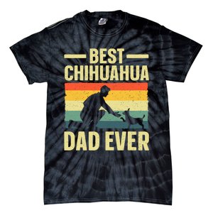 Best Chihuahua Art For Dad Chihuahua Dog Chihuahua Lover Tie-Dye T-Shirt