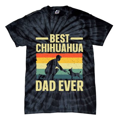 Best Chihuahua Art For Dad Chihuahua Dog Chihuahua Lover Tie-Dye T-Shirt