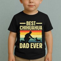 Best Chihuahua Art For Dad Chihuahua Dog Chihuahua Lover Toddler T-Shirt
