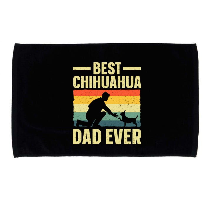 Best Chihuahua Art For Dad Chihuahua Dog Chihuahua Lover Microfiber Hand Towel