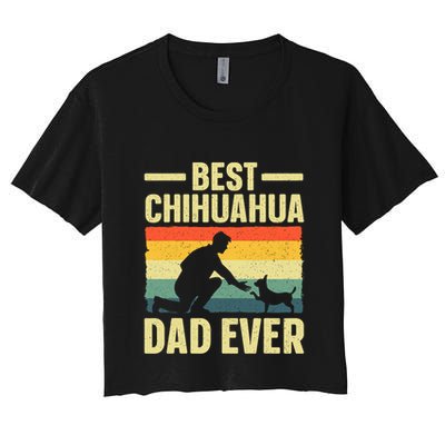 Best Chihuahua Art For Dad Chihuahua Dog Chihuahua Lover Crop Top