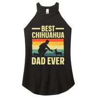Best Chihuahua Art For Dad Chihuahua Dog Chihuahua Lover Women's Perfect Tri Rocker Tank