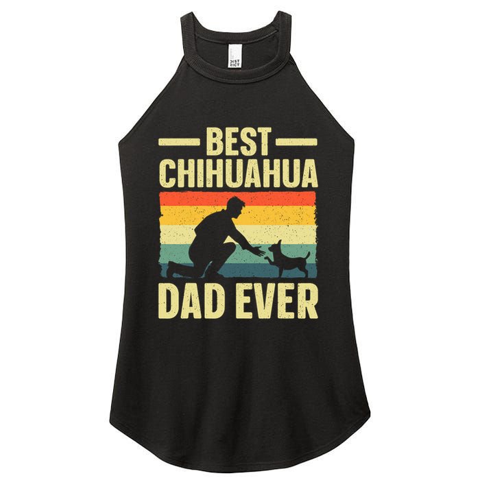 Best Chihuahua Art For Dad Chihuahua Dog Chihuahua Lover Women's Perfect Tri Rocker Tank