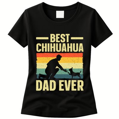 Best Chihuahua Art For Dad Chihuahua Dog Chihuahua Lover Womens T-Shirt