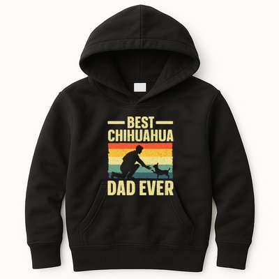 Best Chihuahua Art For Dad Chihuahua Dog Chihuahua Lover Kids Hoodie