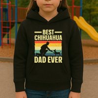 Best Chihuahua Art For Dad Chihuahua Dog Chihuahua Lover Kids Hoodie