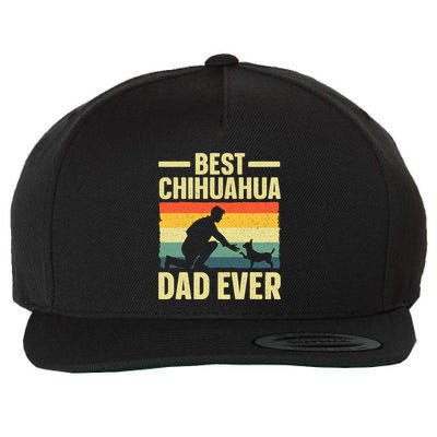 Best Chihuahua Art For Dad Chihuahua Dog Chihuahua Lover Wool Snapback Cap