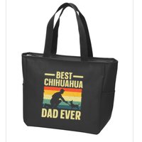 Best Chihuahua Art For Dad Chihuahua Dog Chihuahua Lover Zip Tote Bag
