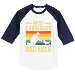 Best Chihuahua Art For Dad Chihuahua Dog Chihuahua Lover Baseball Sleeve Shirt