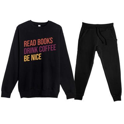 BookLover Coffee And Books Bookworm Gift Premium Crewneck Sweatsuit Set