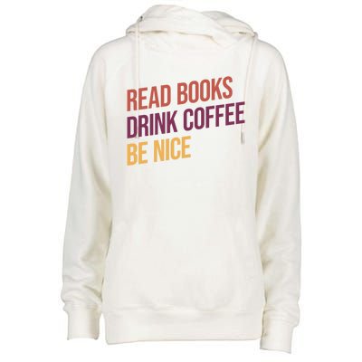 BookLover Coffee And Books Bookworm Gift Womens Funnel Neck Pullover Hood