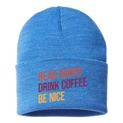 BookLover Coffee And Books Bookworm Gift Sustainable Knit Beanie