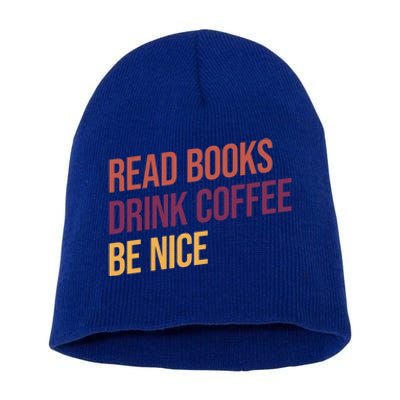 BookLover Coffee And Books Bookworm Gift Short Acrylic Beanie