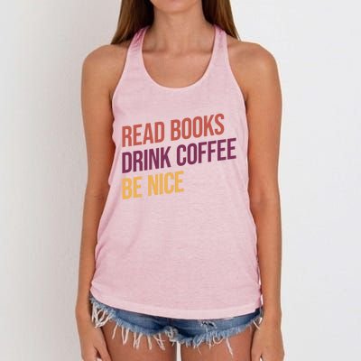 BookLover Coffee And Books Bookworm Gift Women's Knotted Racerback Tank