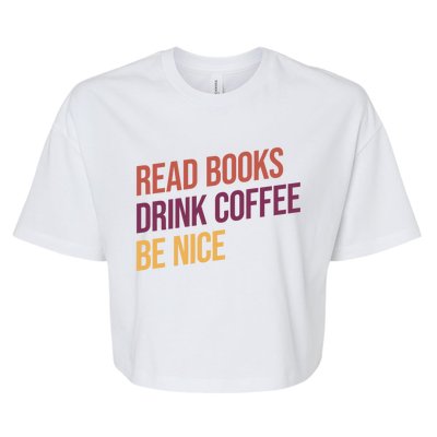 BookLover Coffee And Books Bookworm Gift Bella+Canvas Jersey Crop Tee