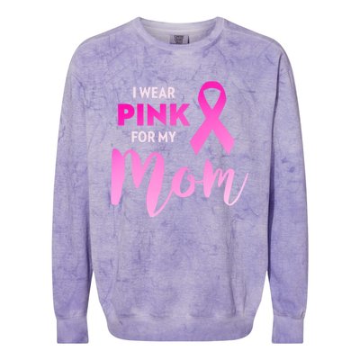 Breast Cancer Awareness In October Colorblast Crewneck Sweatshirt